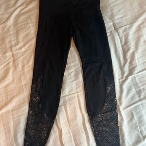 Athleta Leggings with Crackle Detail